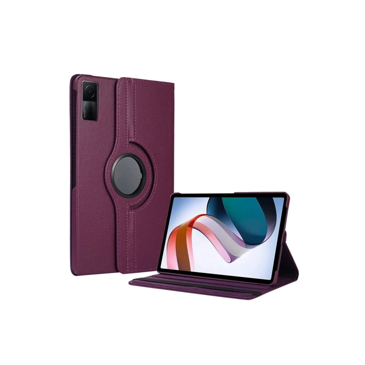 Xiaomi Redmi Pad SE 4G Kılıf 360 Tablet Deri Kılıf - Mürdüm