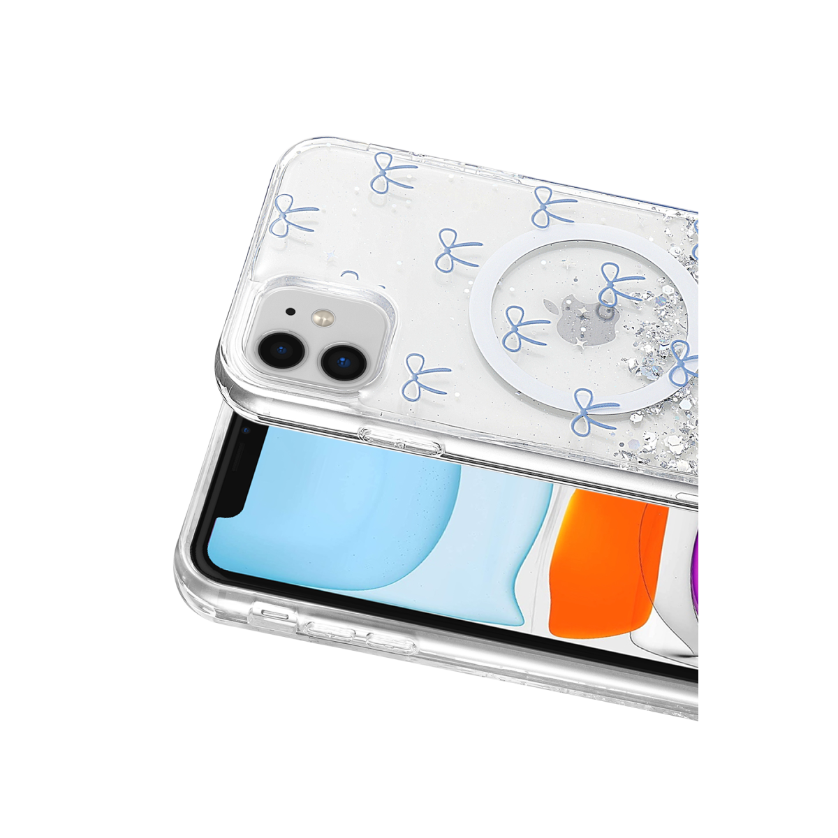 Onegif Apple iPhone 11 Misk Simli Magsafe Kapak - Desen 3