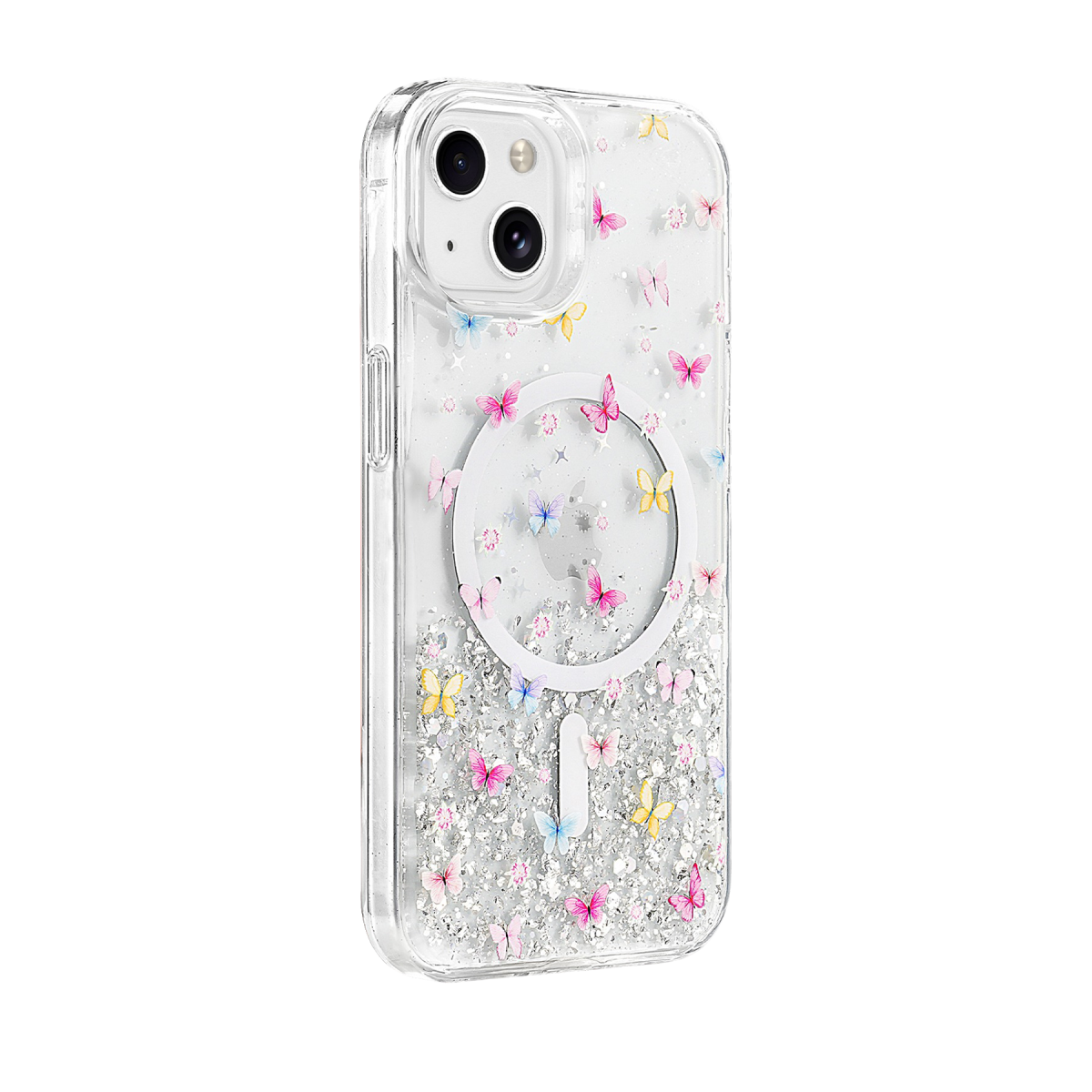 Onegif Apple iPhone 14 Misk Simli Magsafe Kapak - Desen 4