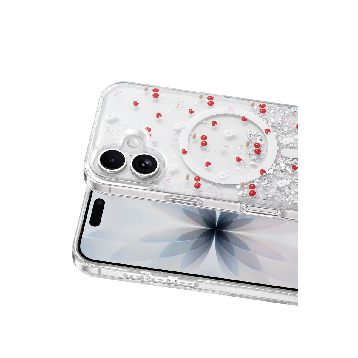 Onegif Apple iPhone 16 Misk Simli Magsafe Kapak - Desen 5