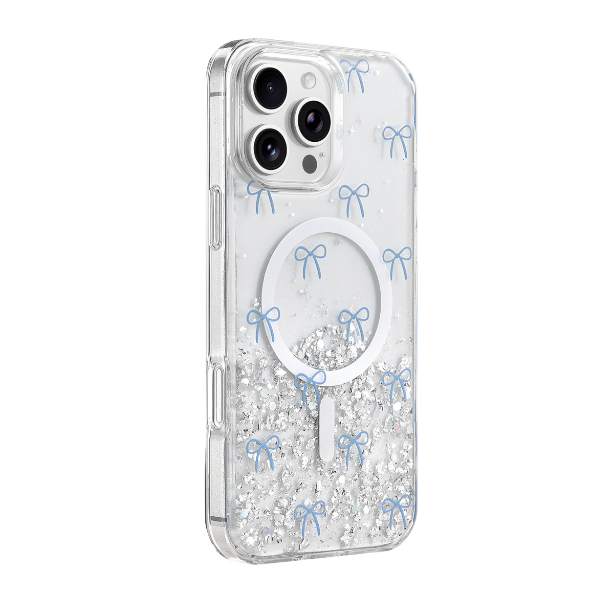 Onegif Apple iPhone 16 Pro Max Misk Simli Magsafe Kapak - Desen 3