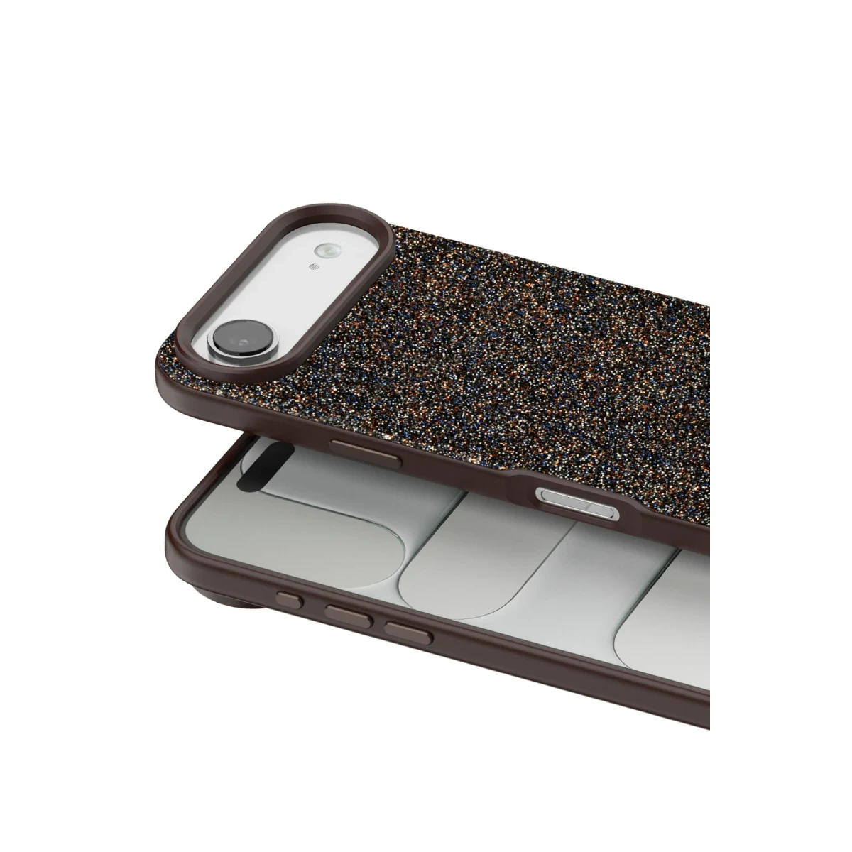 Onegif Apple iPhone 17 Air Bright Simli Kapak - Gold