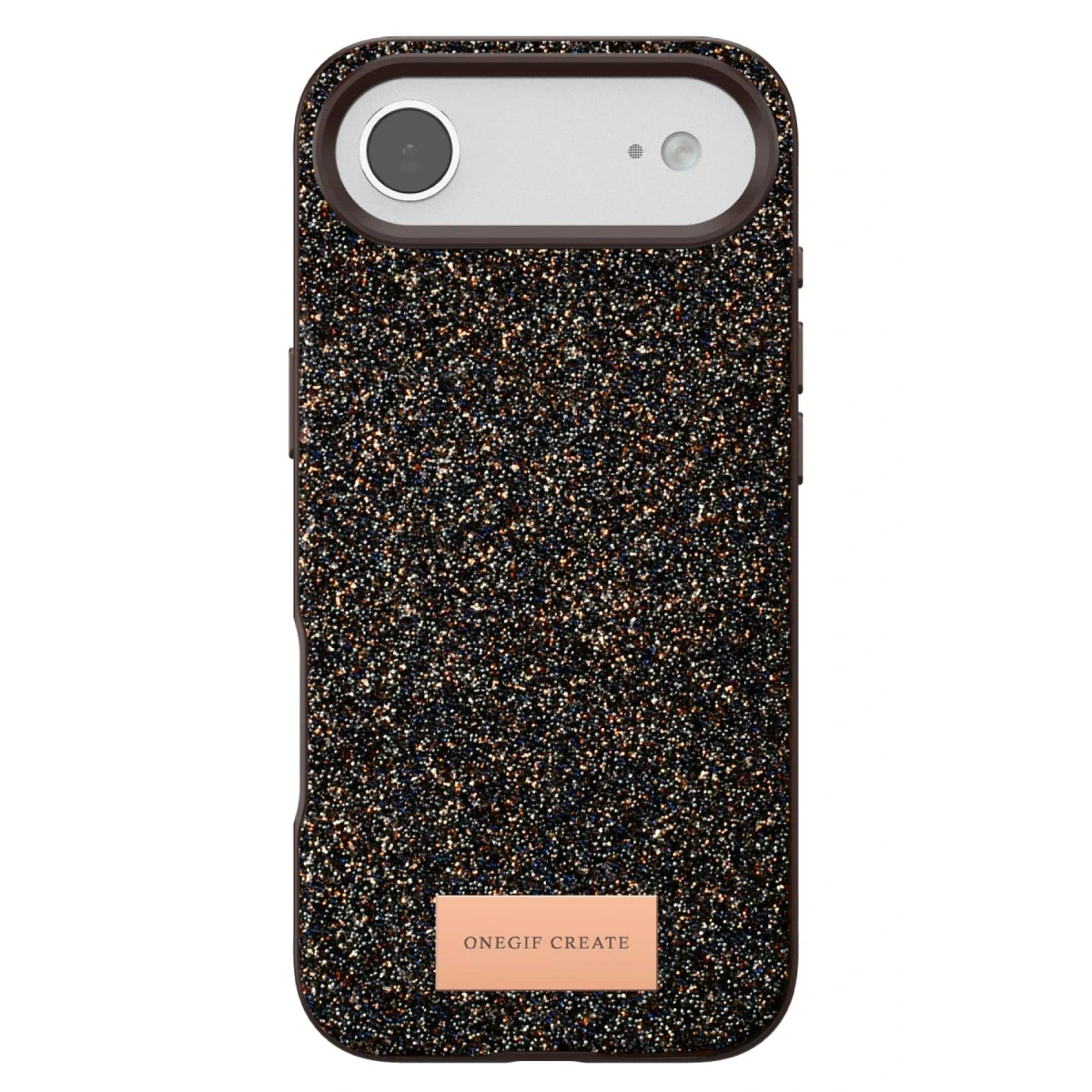 Onegif Apple iPhone 17 Air Bright Simli Kapak - Gold