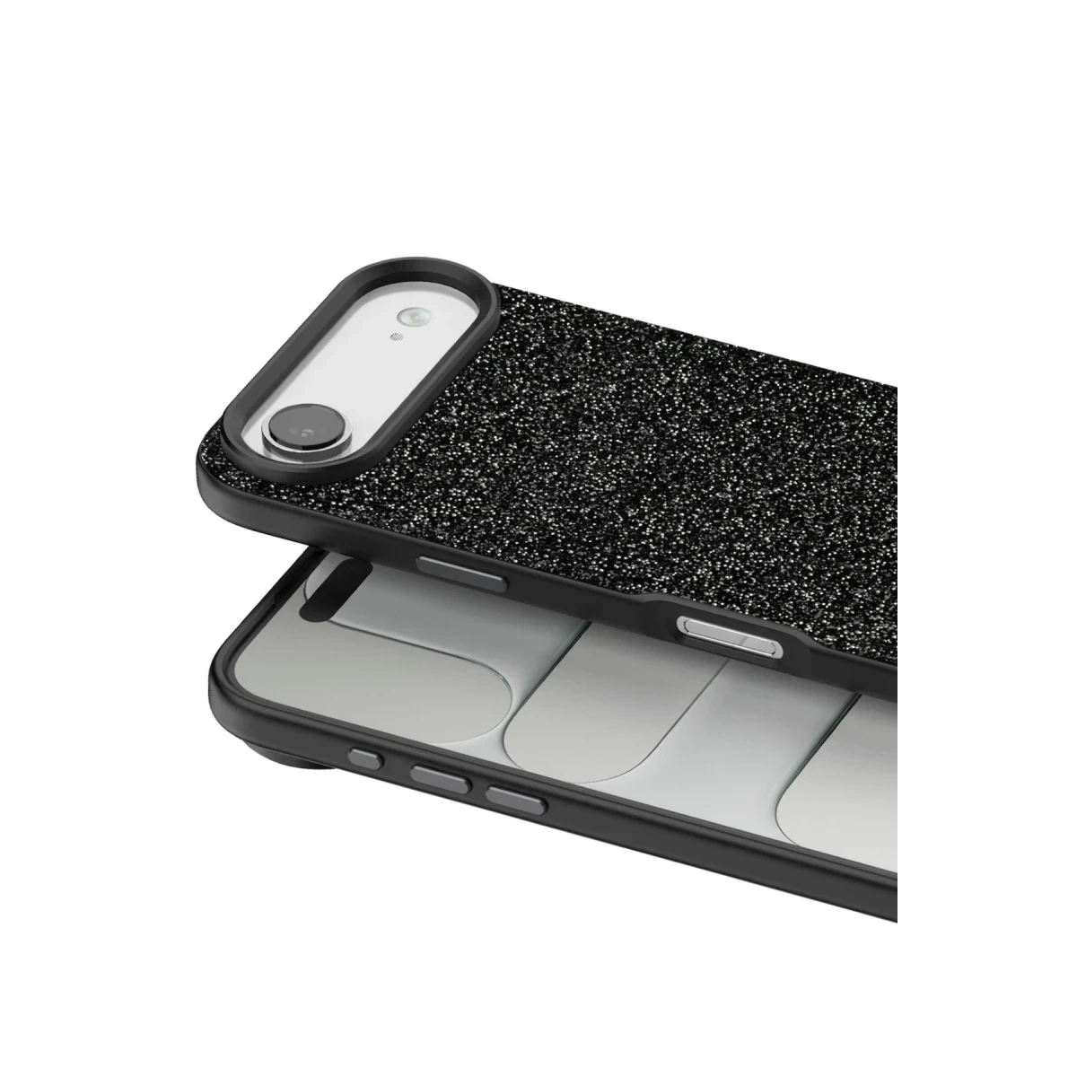 Onegif Apple iPhone 17 Air Bright Simli Kapak - Siyah