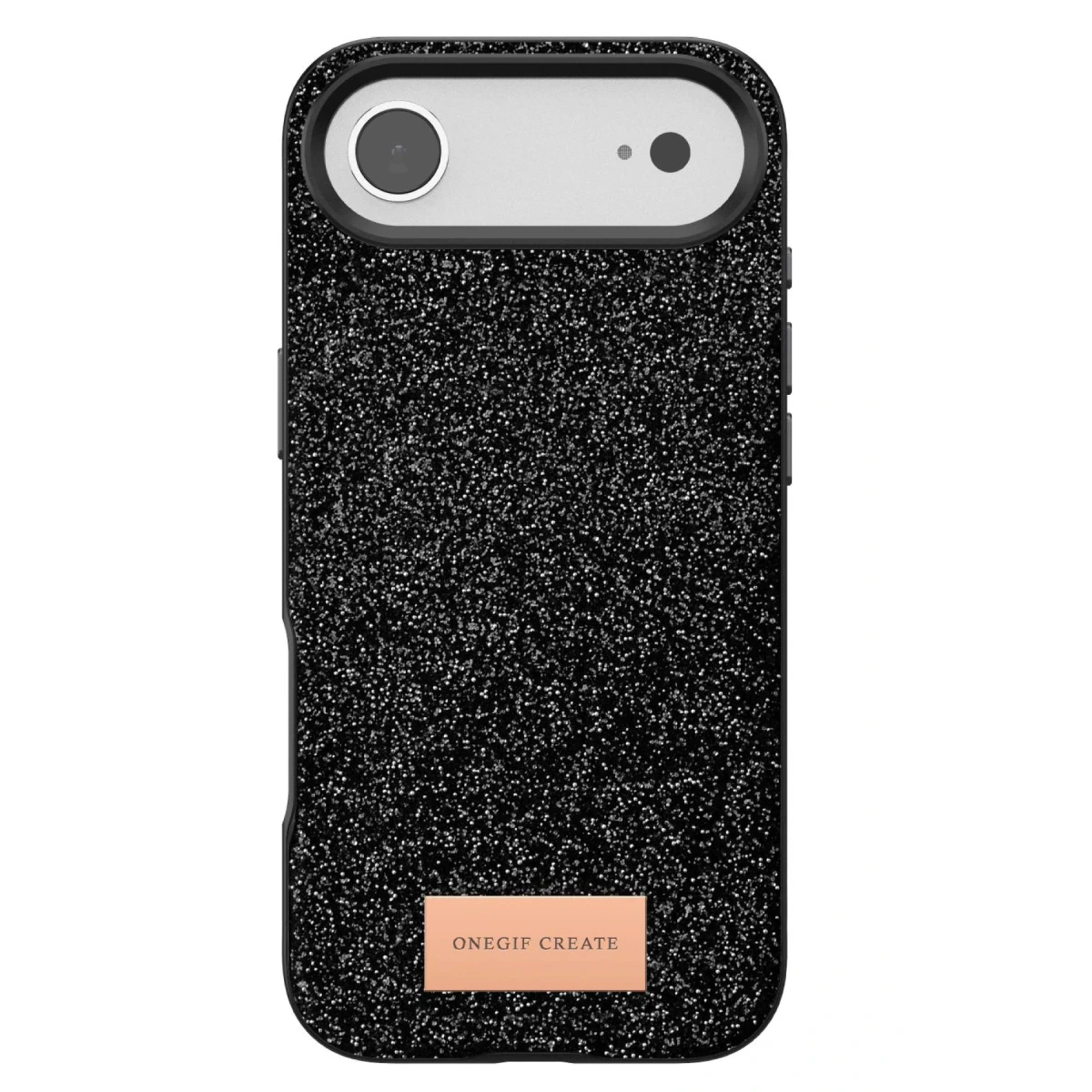 Onegif Apple iPhone 17 Air Bright Simli Kapak - Siyah