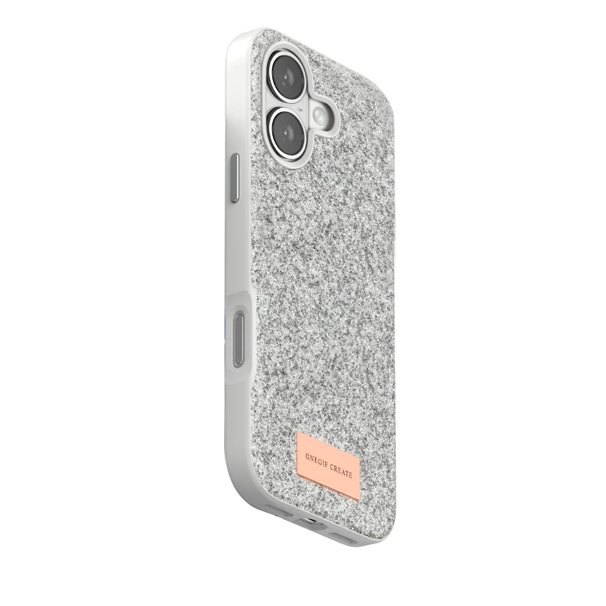 Onegif Apple iPhone 17 Bright Simli Kapak - Beyaz