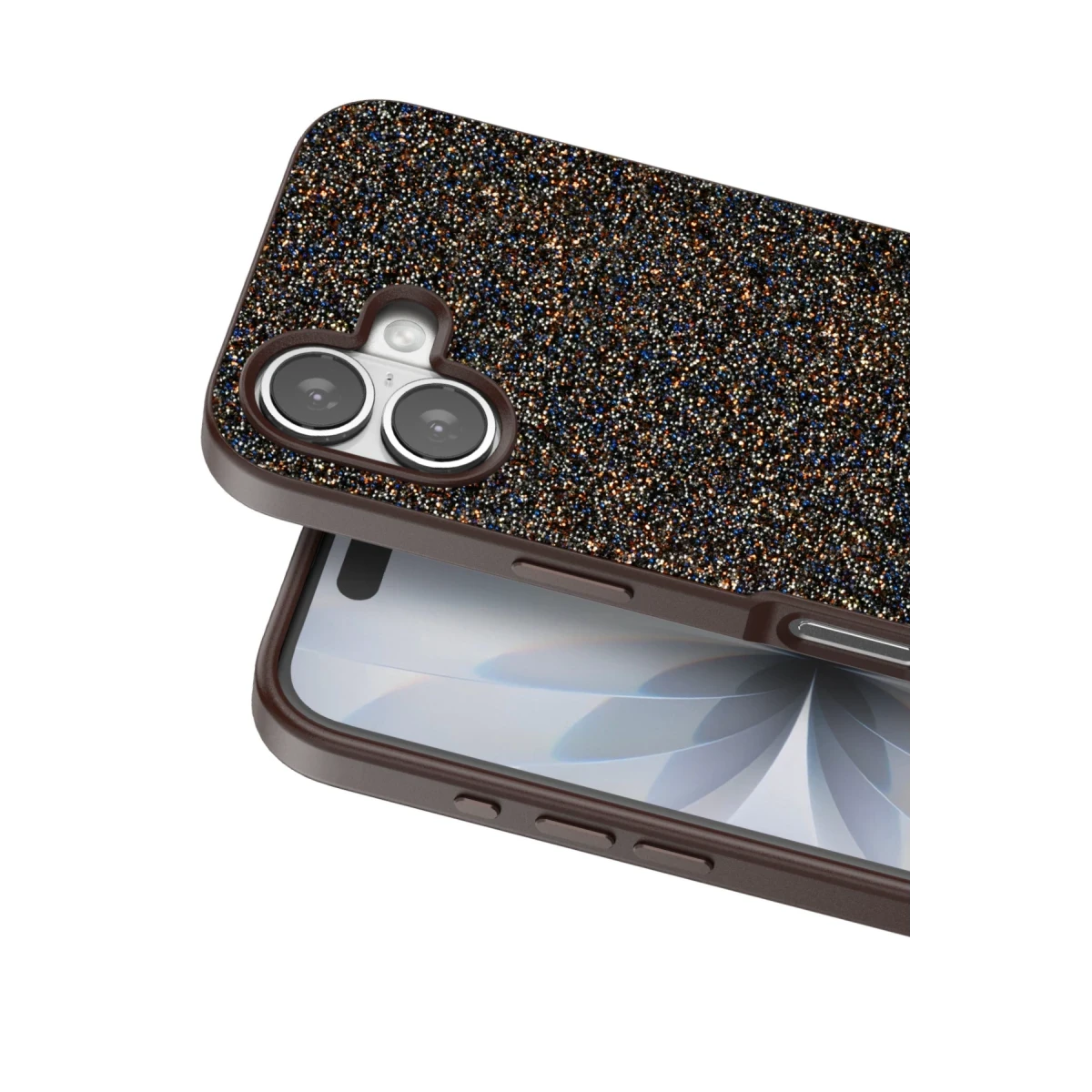Onegif Apple iPhone 17 Bright Simli Kapak - Gold