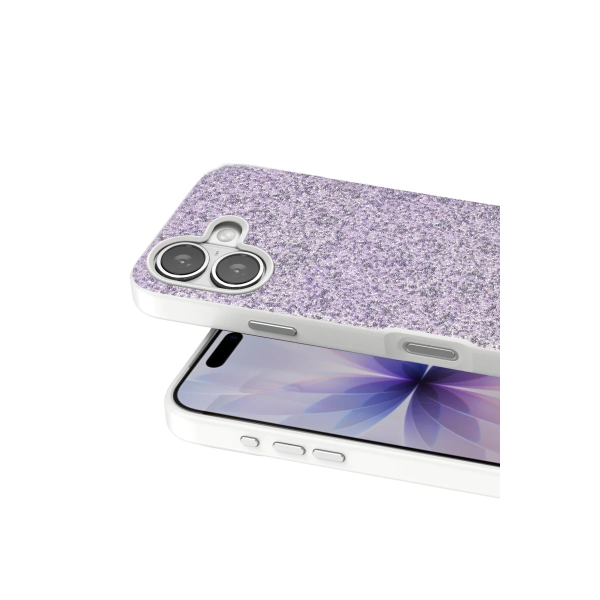 Onegif Apple iPhone 17 Bright Simli Kapak - Lila