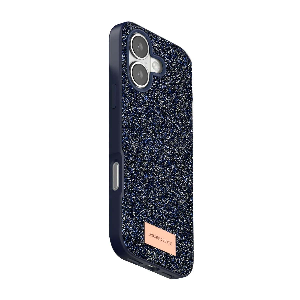 Onegif Apple iPhone 17 Bright Simli Kapak - Mavi