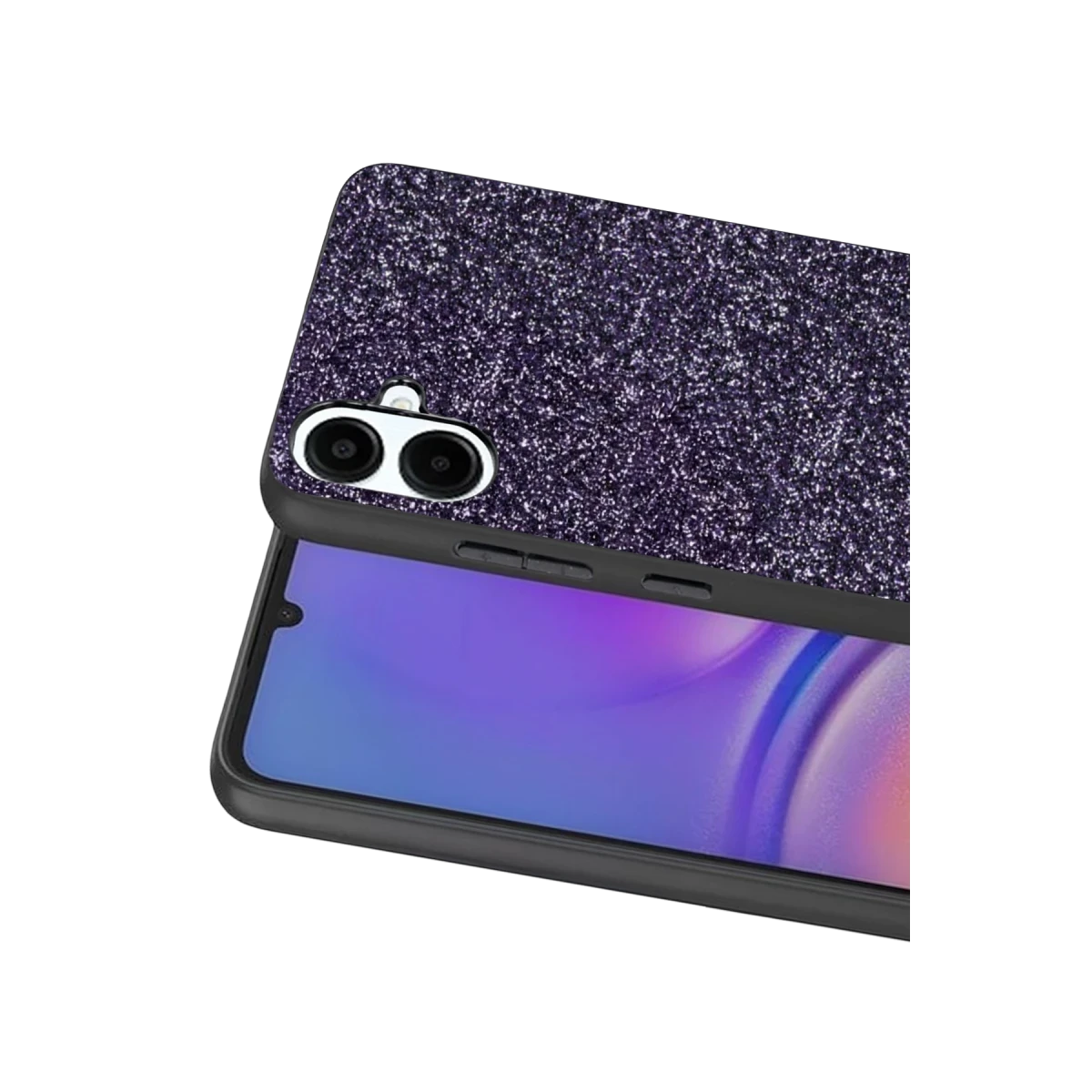 Onegif Samsung Galaxy A07 4G Bright Simli Kapak - Derin Mor