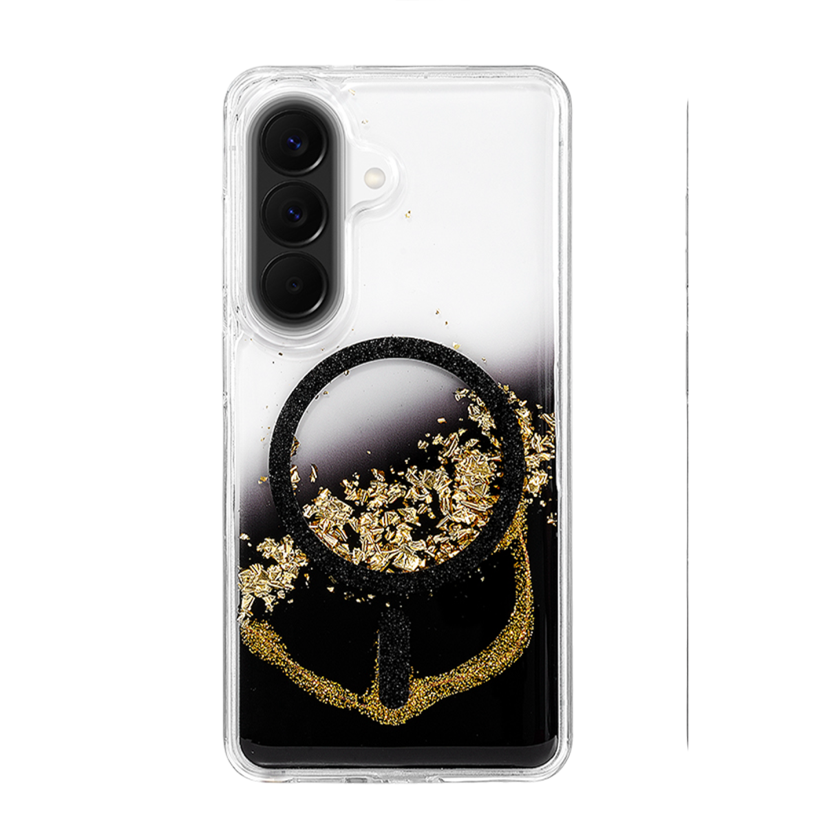 Onegif Samsung Galaxy A56 Lotus Simli Magsafe Kapak - Siyah