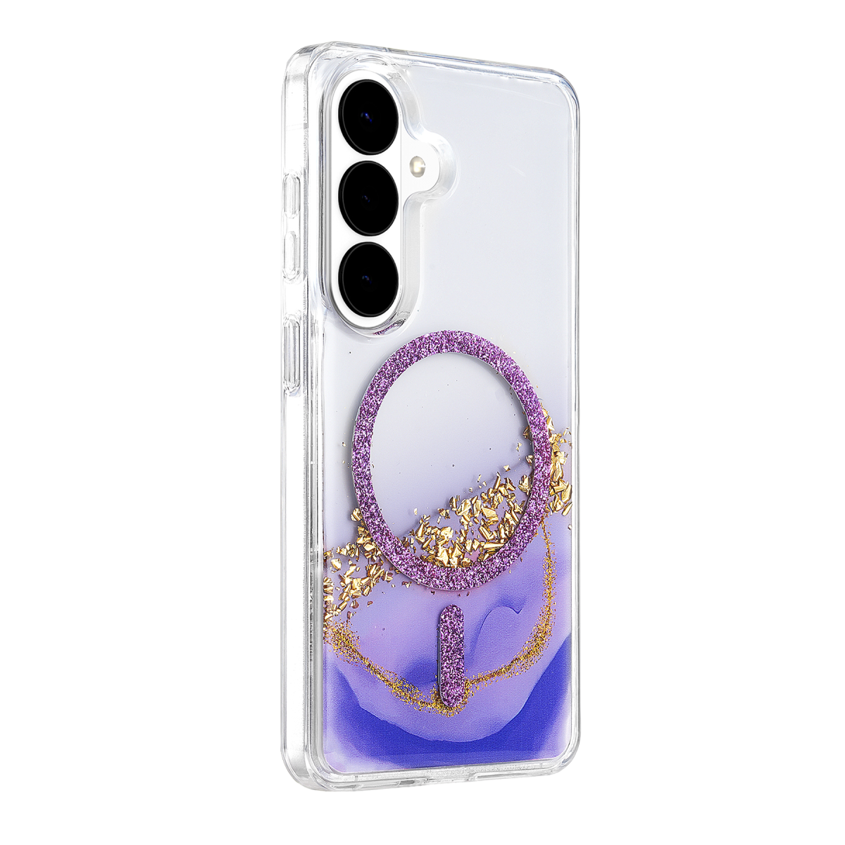 Onegif Samsung Galaxy S26 Lotus Simli Magsafe Kapak - Mor