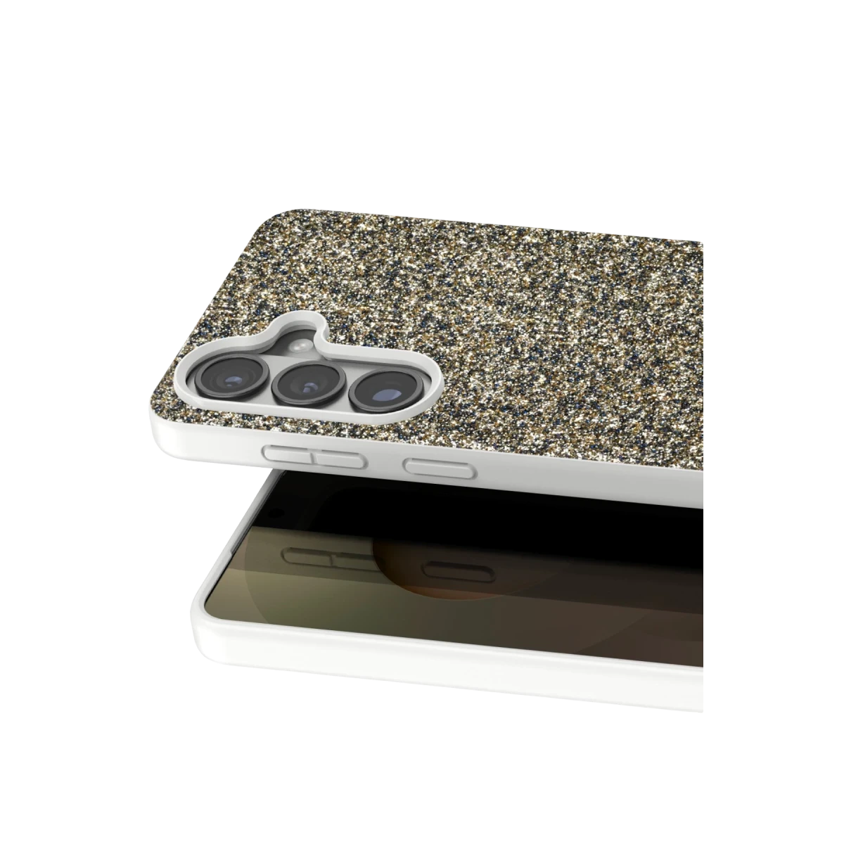 Onegif Samsung Galaxy S26 Plus Bright Simli Kapak - Gold