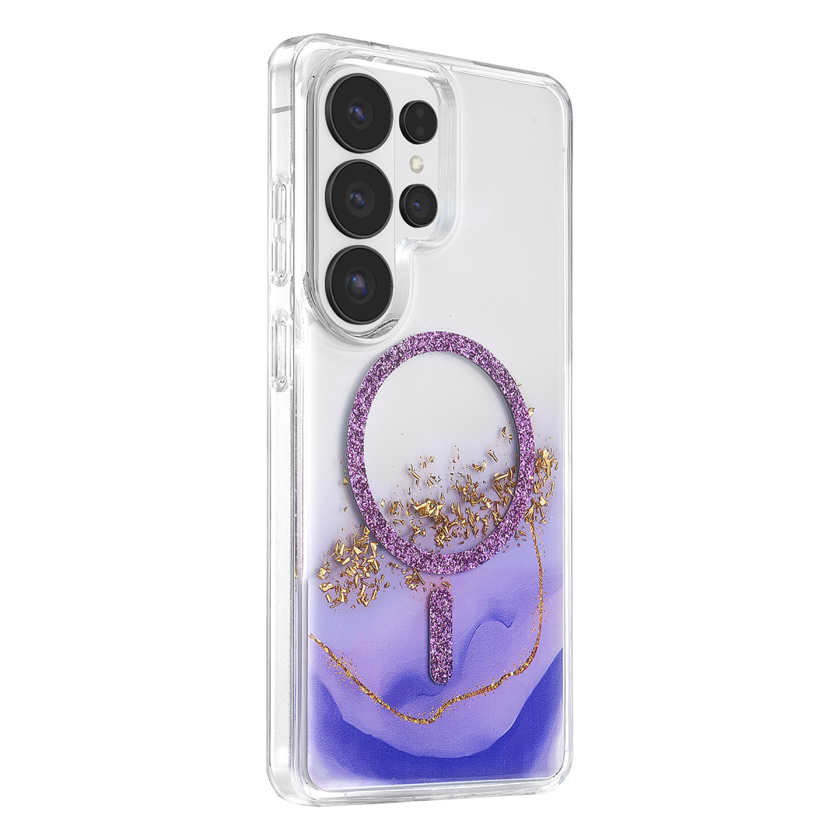 Onegif Samsung Galaxy S26 Ultra Lotus Simli Magsafe Kapak - Mor