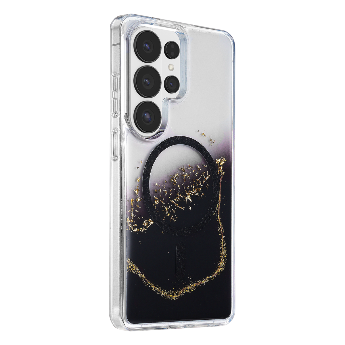 Onegif Samsung Galaxy S26 Ultra Lotus Simli Magsafe Kapak - Siyah