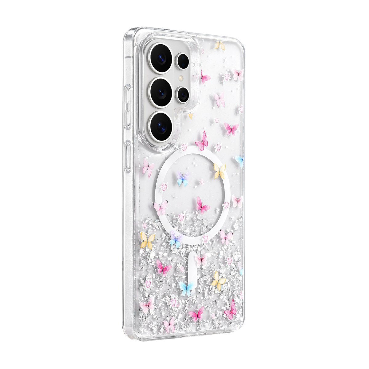 Onegif Samsung Galaxy S26 Ultra Misk Simli Magsafe Kapak - Desen 4