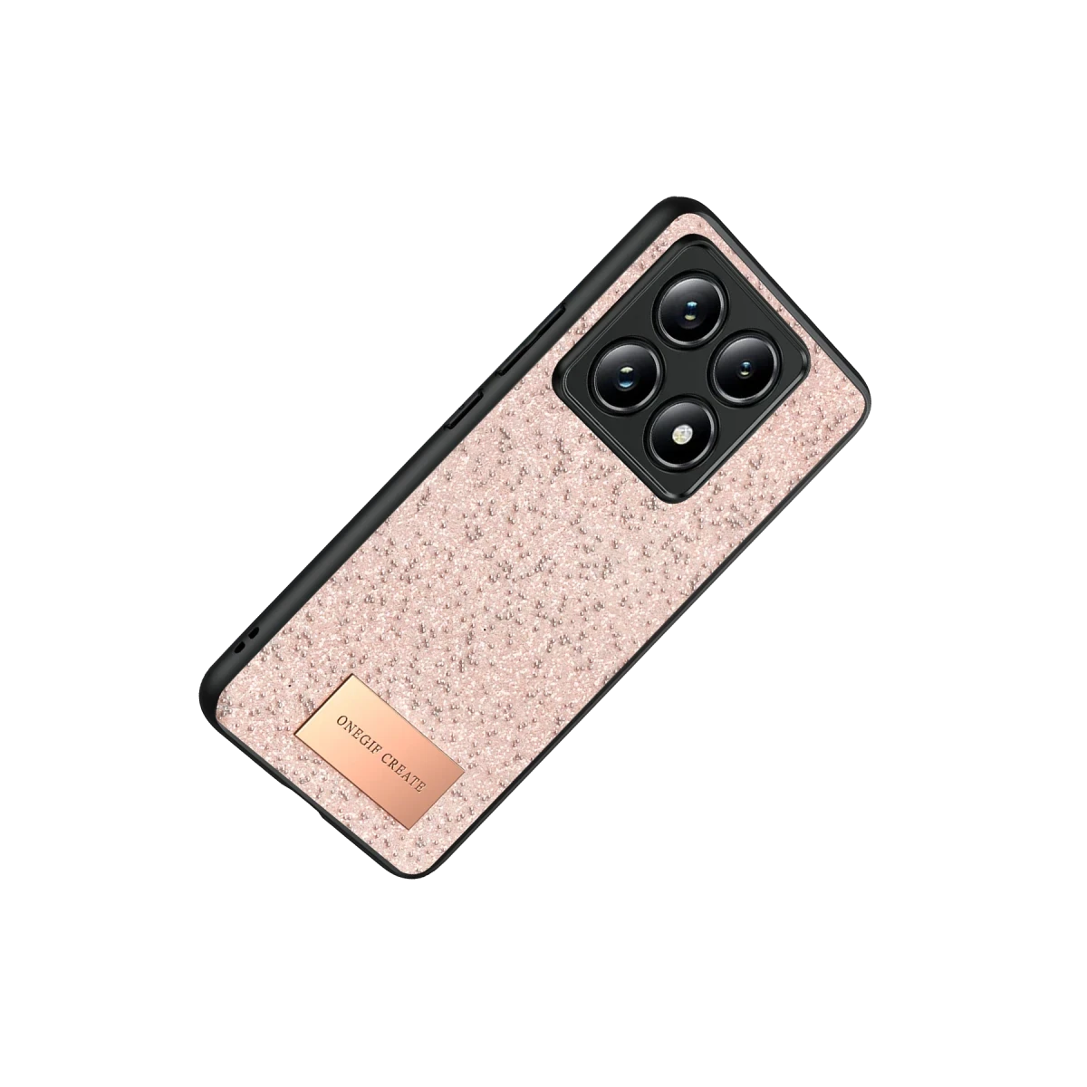 Onegif Xiaomi Mi 14T Pro Bright Simli Kapak - Pembe