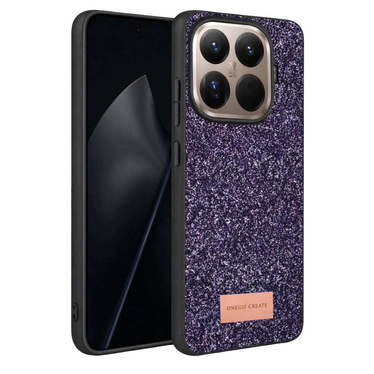 Onegif Xiaomi Mi 15T Pro Bright Simli Kapak - Derin Mor