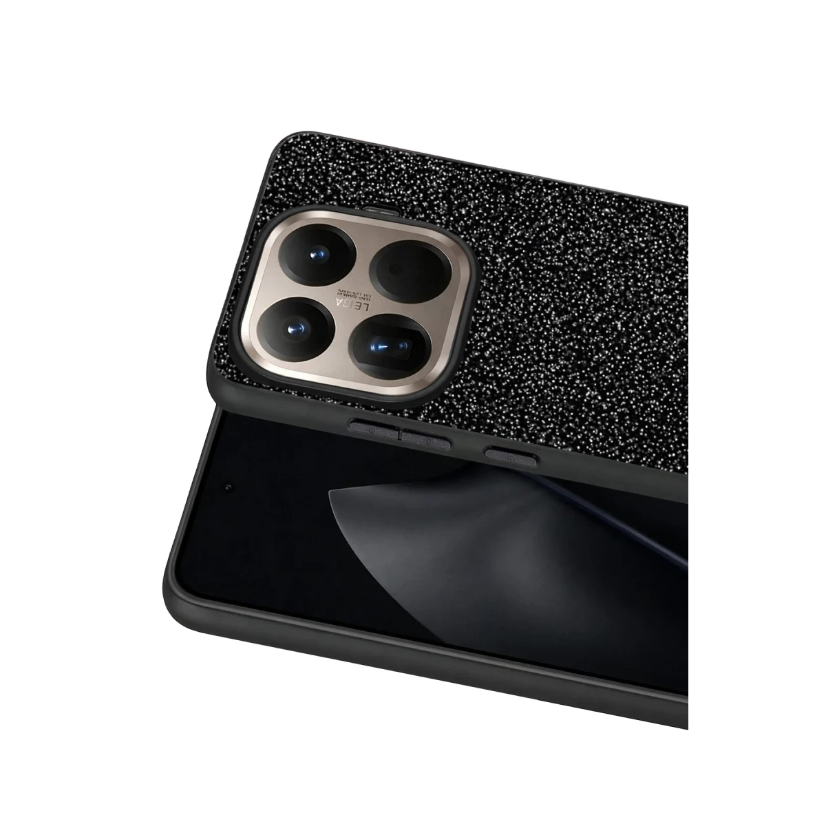 Onegif Xiaomi Mi 15T Pro Bright Simli Kapak - Siyah
