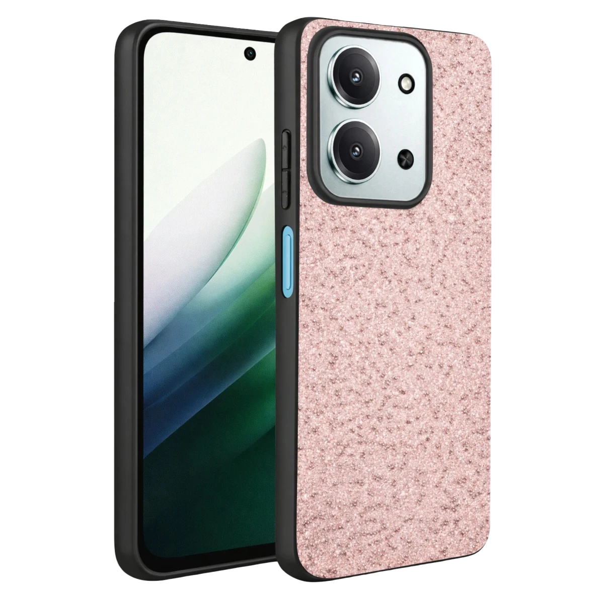 Onegif Xiaomi Redmi 15C 4G Bright Simli Kapak - Pembe