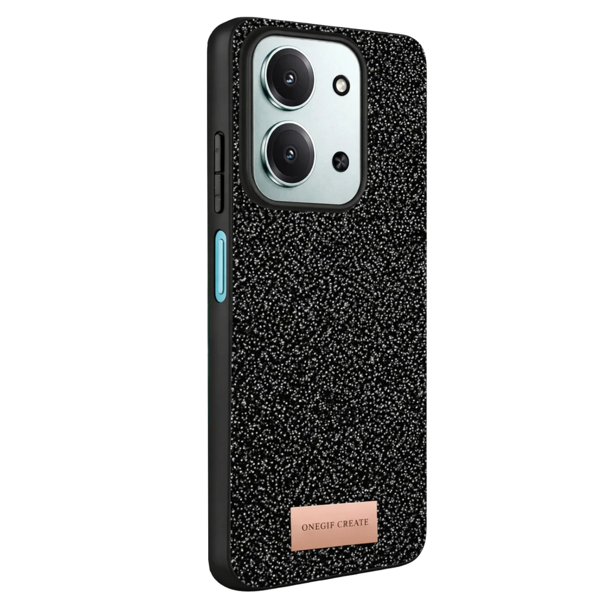 Onegif Xiaomi Redmi 15C 4G Bright Simli Kapak - Siyah