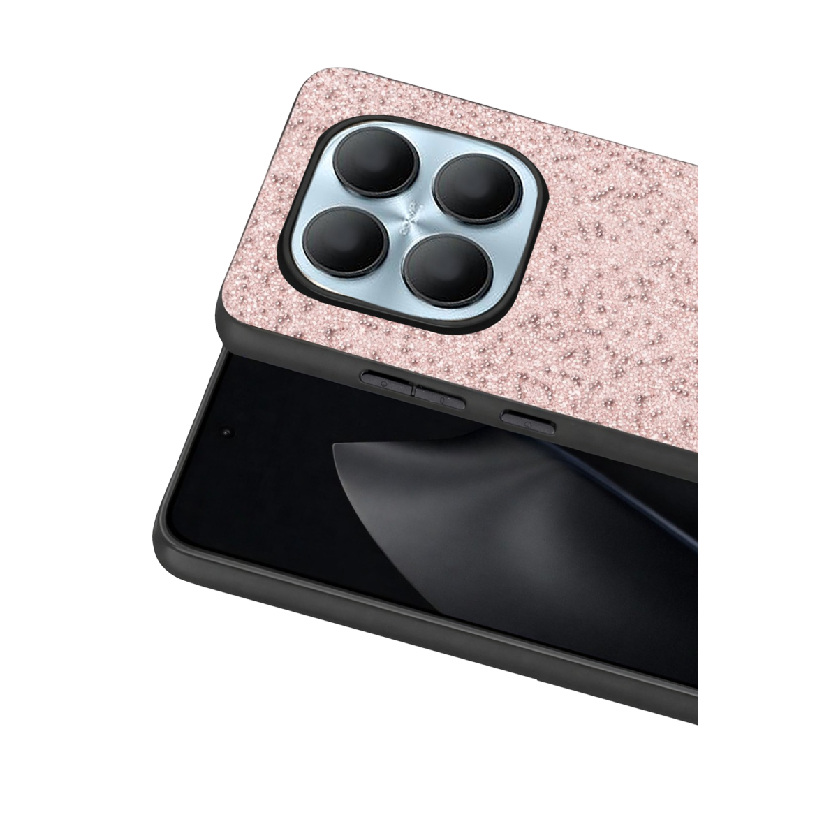 Onegif Xiaomi Redmi Note 15 4G Bright Simli Kapak - Pembe