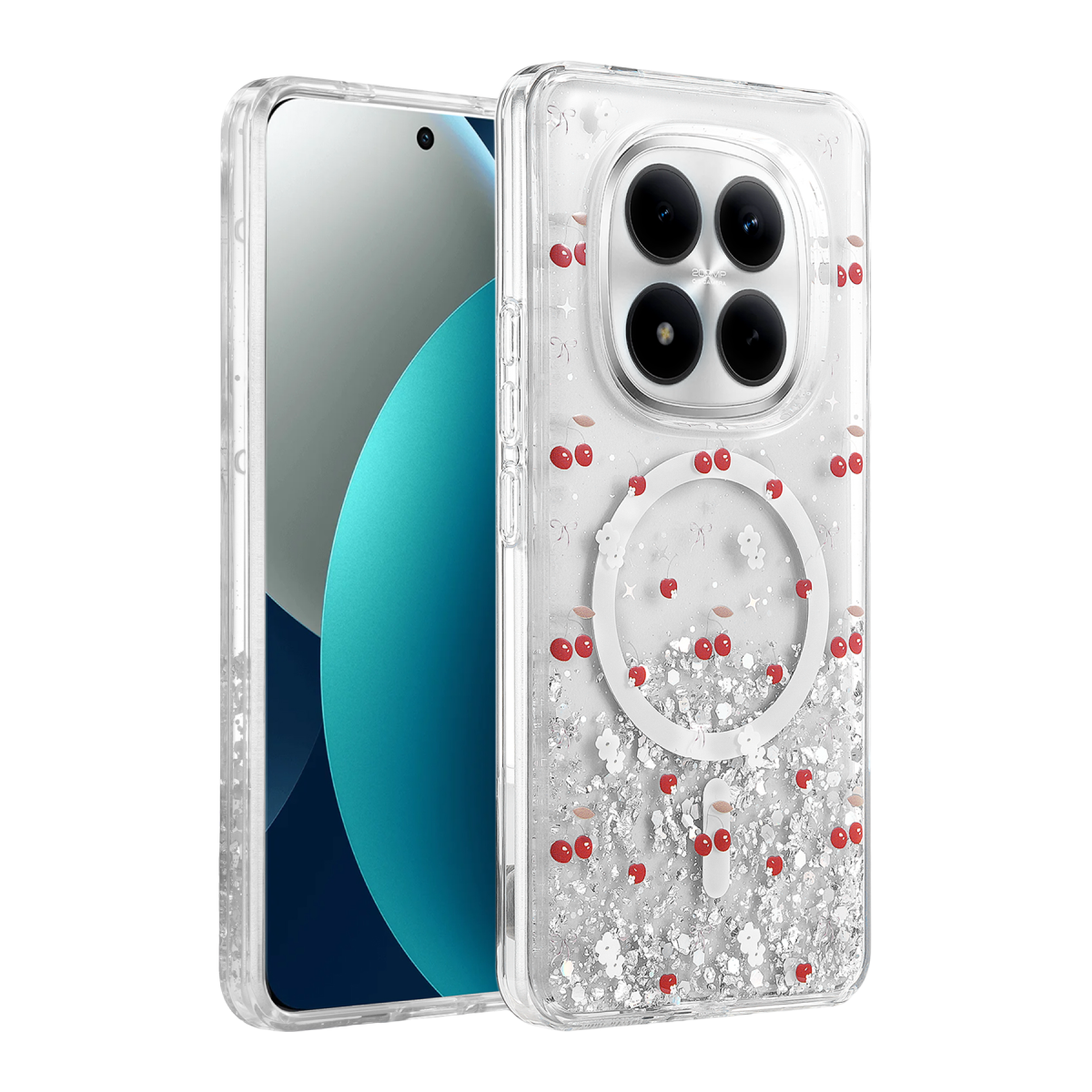 Onegif Xiaomi Redmi Note 15 4G Misk Simli Magsafe Kapak - Desen 5