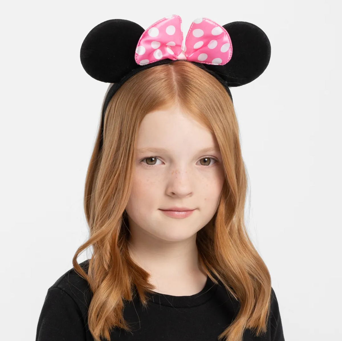 Pembe Fiyonklu Minnie Mouse Tacı Mini Kulak (4887)