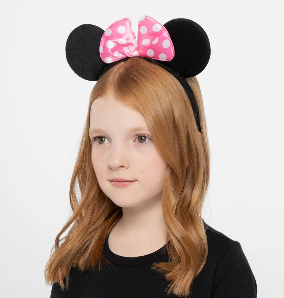 Pembe Fiyonklu Minnie Mouse Tacı Mini Kulak (4887)