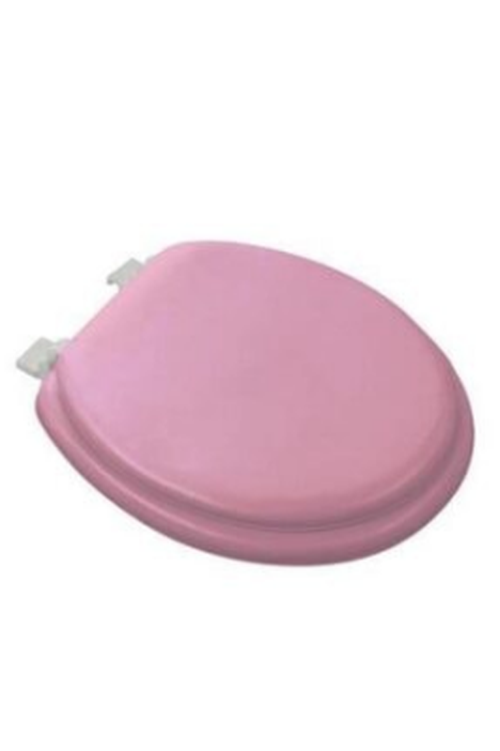 PEMBE YUMUŞAK KLOZET KAPAK BÜYÜK PUF 42x41 cm (4887)