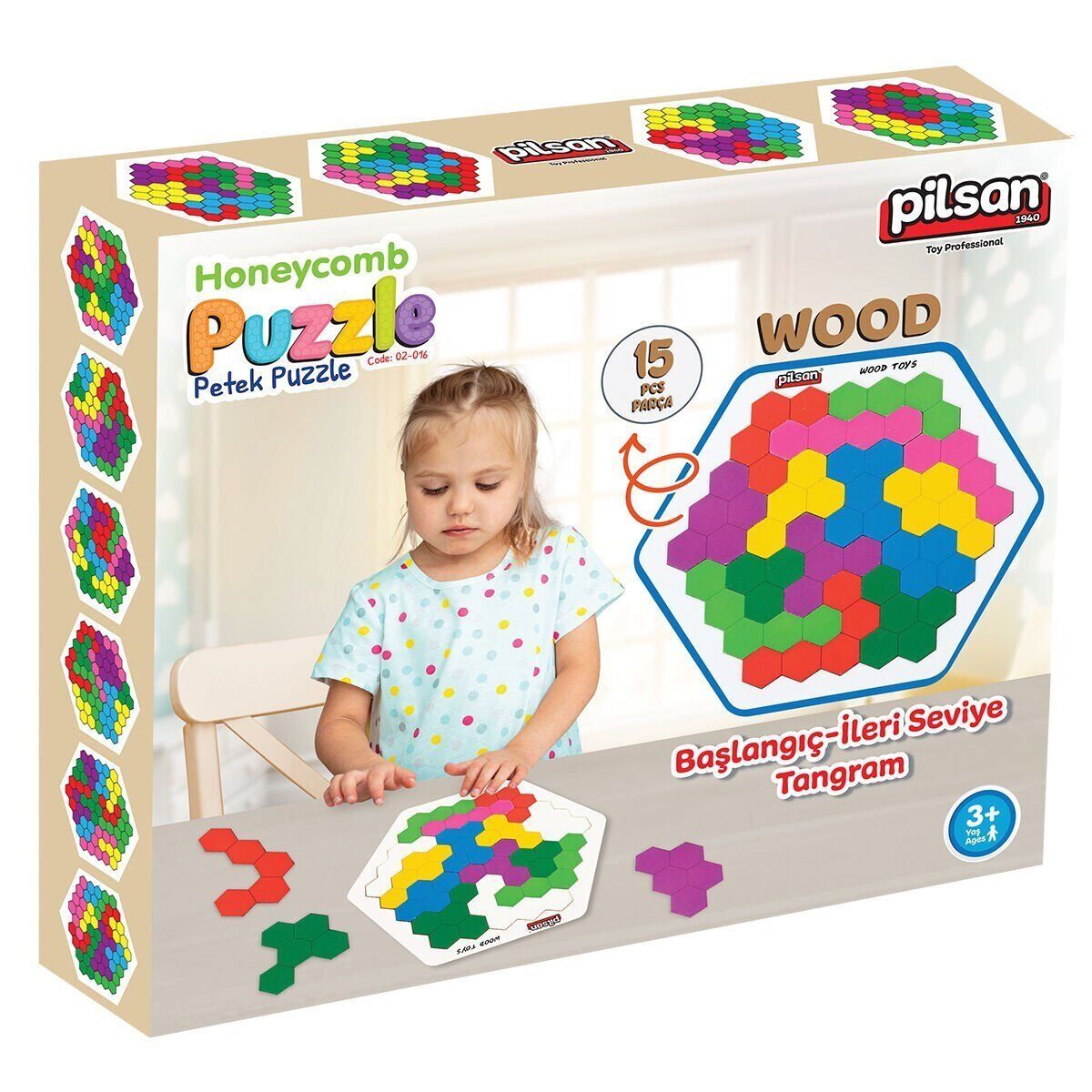 02 016 AHŞAP PETEK TANGRAM