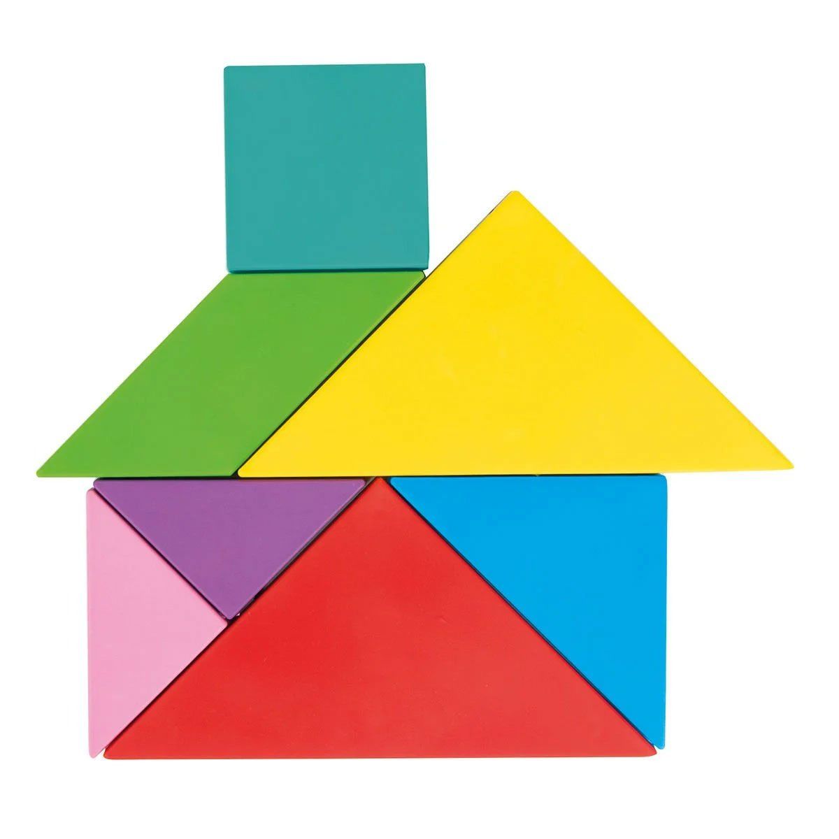 03 569 Ahşap Manyetik Tangram 7 farklı mıknatıslı tangram parçası