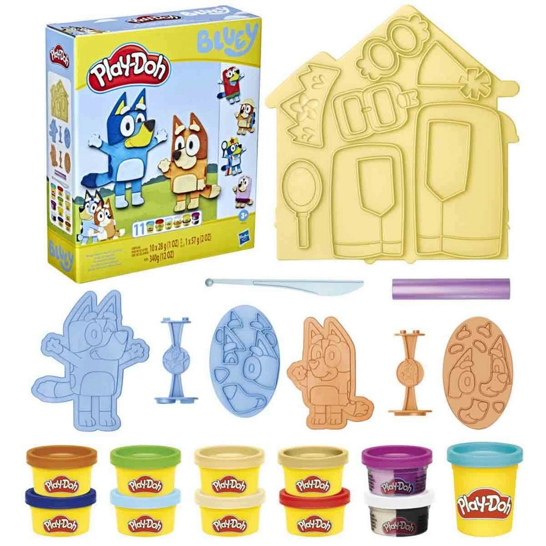 Play Doh Bluey Make N Mash Kostümler Oyun Hamuru Seti