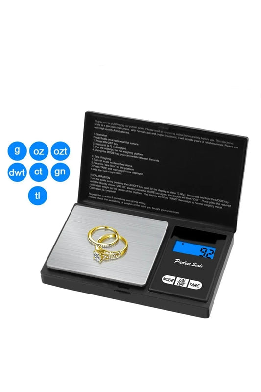 Professional Hassas Terazi 500 gram Kapasiteli 0.1 Hassasiyetli Dijital Kapaklı Tartı (4887)