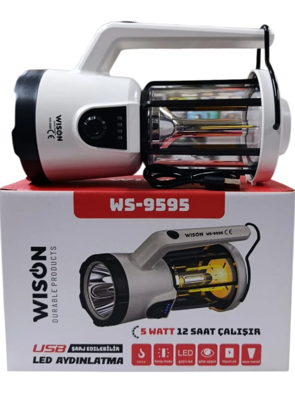 Profesyonel El Feneri &amp; Kamp Lambası | 5W (4887)