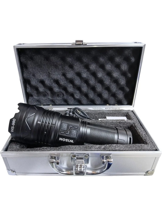 Profesyonel Zoomlu El Feneri | 60w – 7000 Lümen – 13.200 Mah – Type‑c – Metal Gövde (4887)