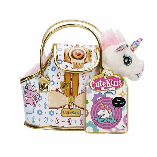 10873 Cutekins Taşıma Çantalı Peluş Unicorn Lou Lou