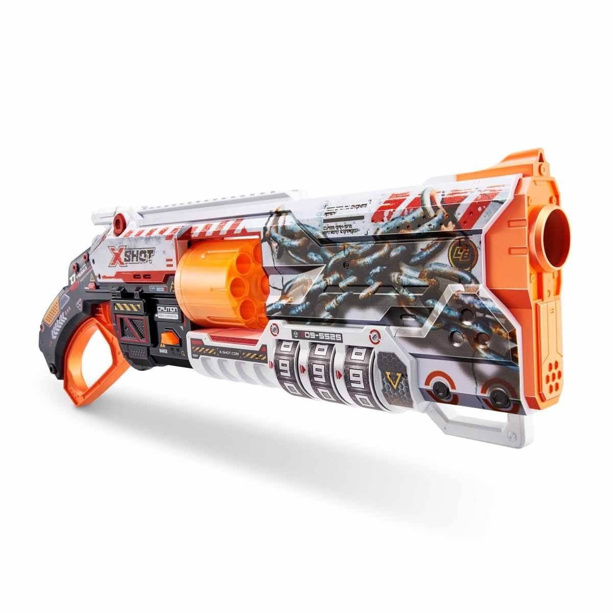 36606 X-Shot Skins Lock Blaster 16 Mermili Sünger Dart Atan Silah 56 cm