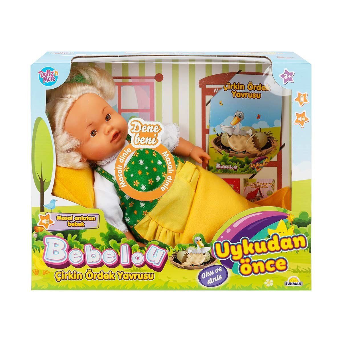 S01040032 -Uykudan Önce Bebeği Masal Anlatan Çirkin Ördek Yavrusu 40 cm