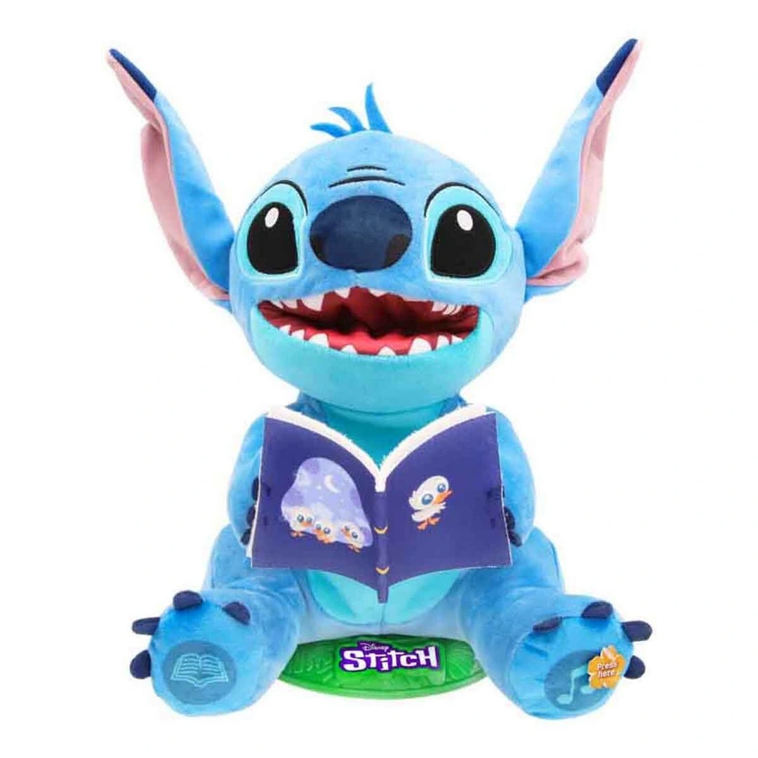 Sesli Karanlıkta Parlayan Masal Anlatan Stitch İnteraktif Peluş 34 cm
