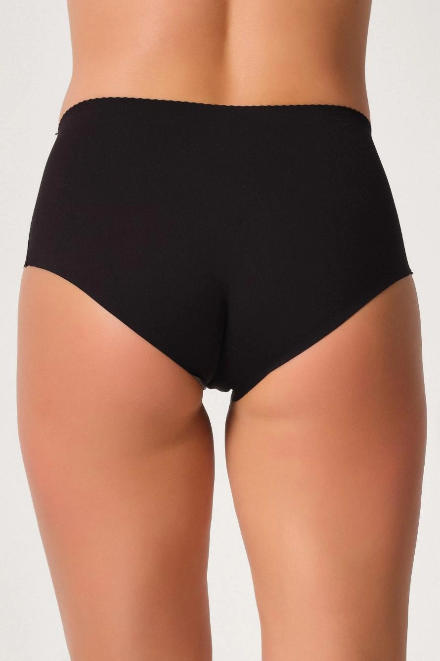 Lazer Kesim Toparlayıcı Mama Slip Korse - Siyah - KLBN30485