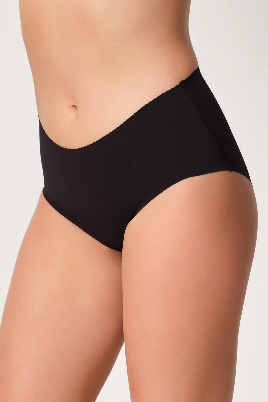 Lazer Kesim Toparlayıcı Mama Slip Korse - Siyah - KLBN30485
