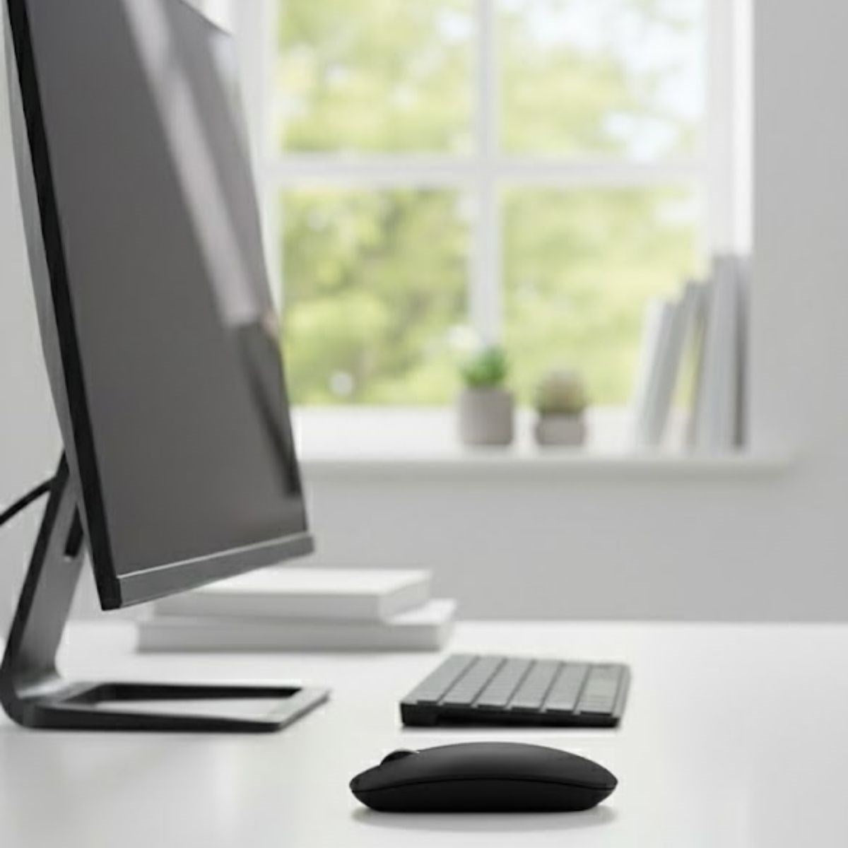 Siyah Renkli Ergonomik Sessiz Kablosuz Mouse – USB Alıcılı, Ofis ve Oyun İçin Konforlu Bilgisayar Faresi MS6310 (4887)