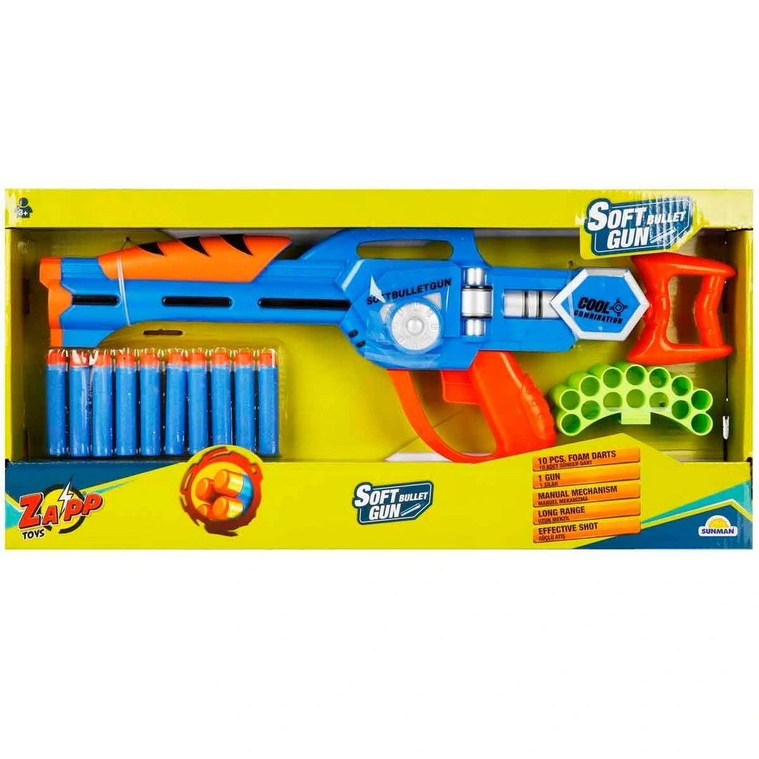 Soft Bullet Sünger Dart Atan Tüfek