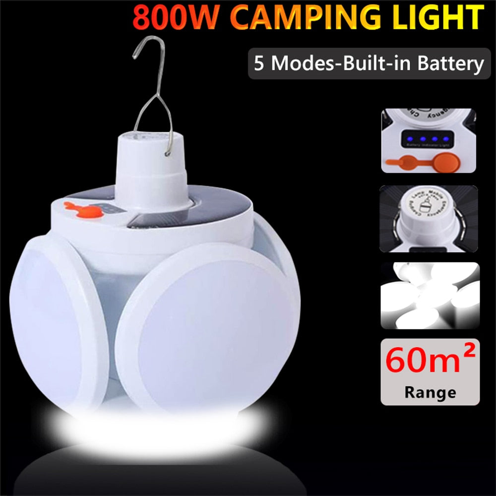 Solar 5 Kanatlı Kamp Lambası (4887)
