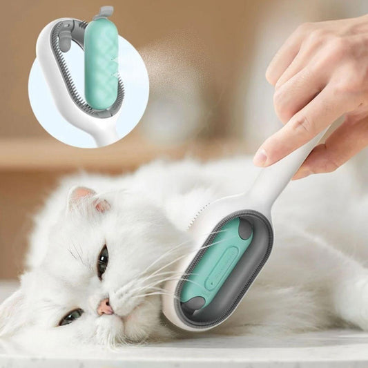 Su Hazneli Kedi ve Köpek Tüyü Toplamama Fırçası Su Hazneli Pet Tarağı (4887)