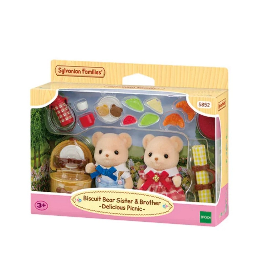 Sylvanian Families Bisküvi Ayı Kardeşler Leziz Piknik Seti
