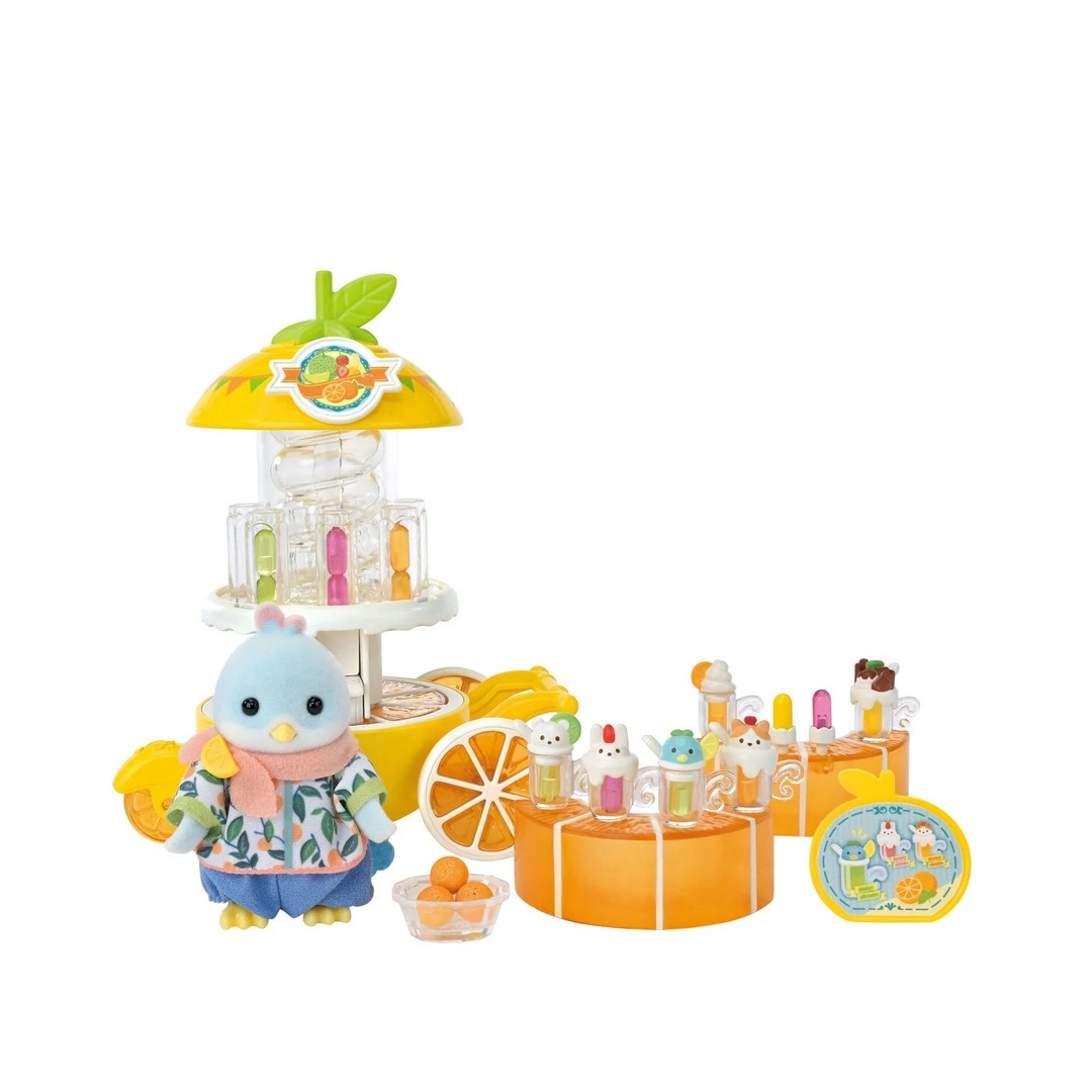 Sylvanian Families Turunç Kuş Ailesi Meyve Suyu Standı