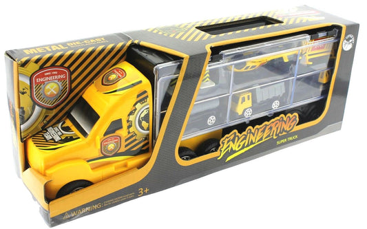 Taşınabilir Die Cast Metal Araçlı İnşaat Kamyonu