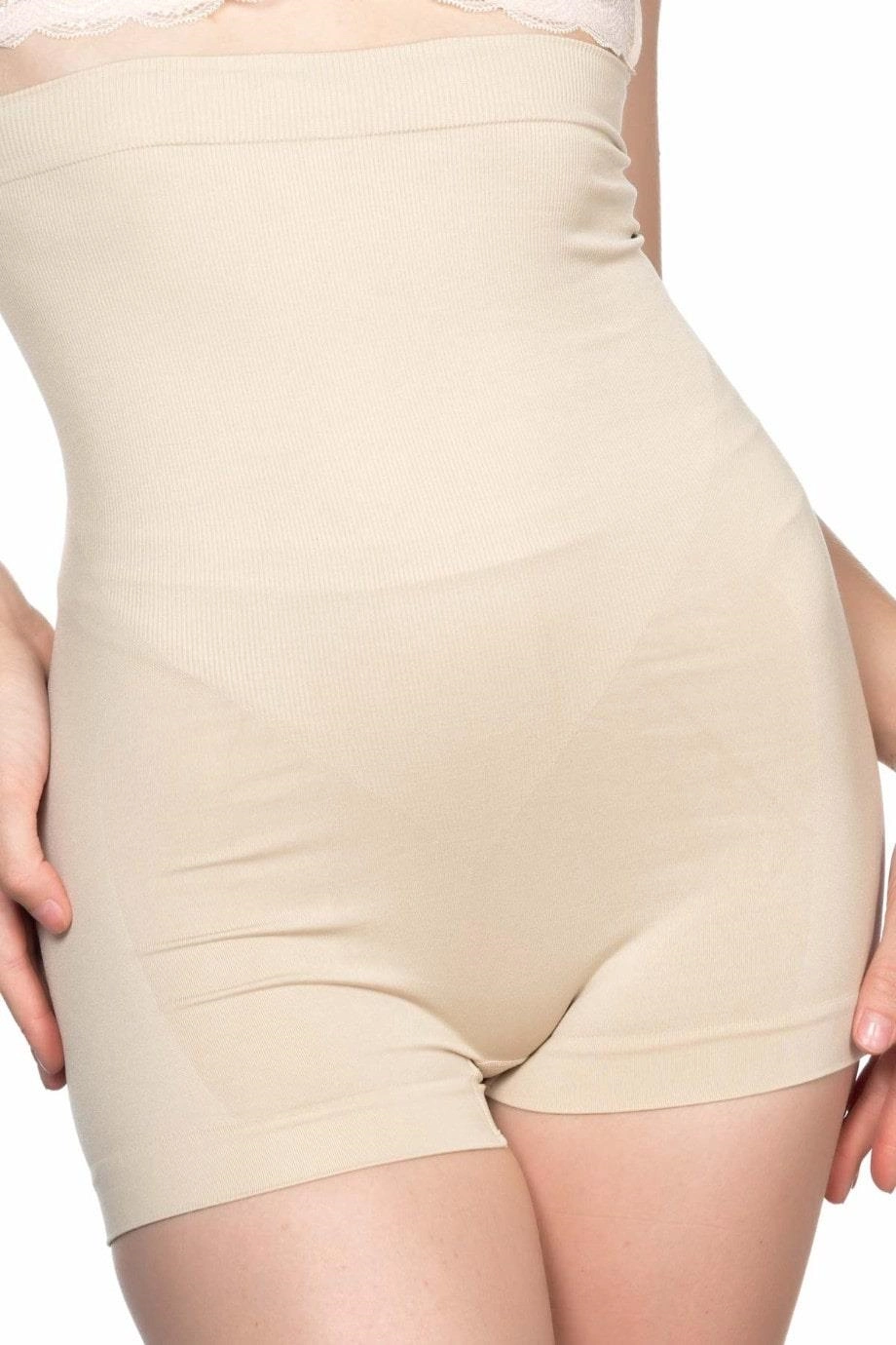 Yüksek Bel Boxer Korse - Ten - KLBN29908